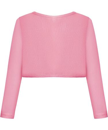 BONNY BILLY Girls Cotton Knitted Cardigan Long Sleeve Shrug - Pink, 7-8 Years | Kids Clothing - Buy Online on GoSupps.com