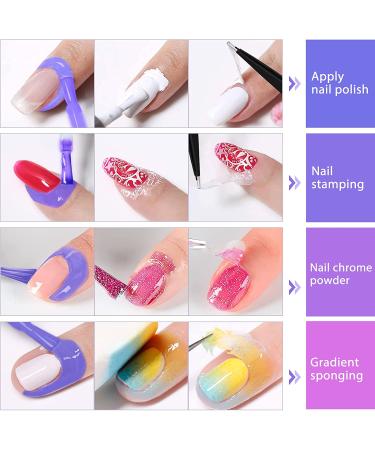 30ML Liquid Latex for Nails - Upgraded Peel off Barrier & Protector with Tweezers, Cuticle Oil for Growth Treatment and Repair - Purple - Buy Online on GoSupps.com