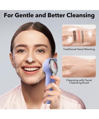 Alyfini Silicone Electric Facial Cleansing Brush - Waterproof Face Wash Scrubber & Blackhead Remover for Acne Exfoliating & Deep Cleansing - International Shipping Available - Buy Online on GoSupps.com