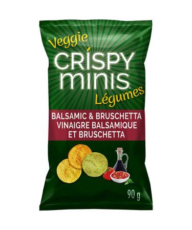 Quaker Crispy Minis Veggie Balsamic & Bruschetta Multigrain Chips 90 Grams Imported from Canada