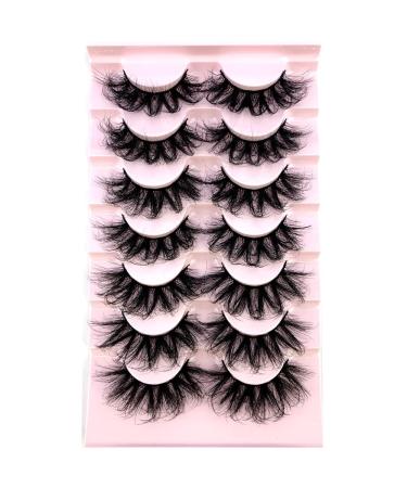 AMSDCN 6D Fluffy Faux Mink Cat Eye Eyelashes - 7 Pairs Pack (FC-2) - Buy Online on GoSupps.com