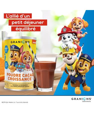 GRANIONS PAT PATROUILLE Growth Cocoa Powder | Food supplement | Growth bone development | Magnesium calcium - Buy Online on GoSupps.com