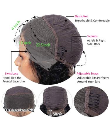 24 Inch Brazilian Virgin Loose Wave Lace Front Wig | Pre Plucked 13x4 HD Lace Frontal Wig for Black Women - 180% Density - Buy Online on GoSupps.com