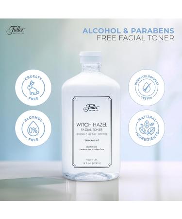 Witch Hazel Facial Toner Unscented | Organic Skincare for All Skin Types | International Shipping Available - Buy Online on GoSupps.com