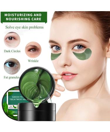 Under Eye Patches - 60 Piece Green Tea Eye Masks for Puffiness & Dark Circles | Skincare for Women - Buy Online on GoSupps.com