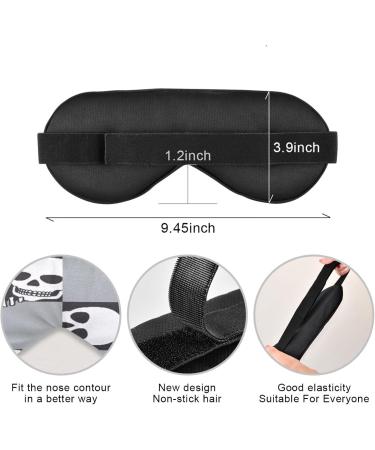 Light Blocking Skeleton Sleep Mask - Adjustable Skull Eye Cover for Men & Women | Travel & Naps - Buy Online on GoSupps.com
