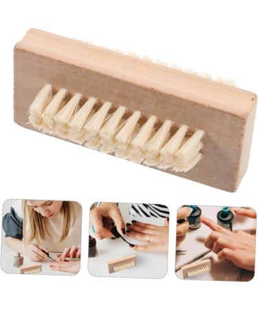 SKISUNO Wooden Nail Cleaning Brush Fingernail Cleaner Wood Nail Brush Wood Fingernail Scrubbing Brush Bristle Nail Scrubber Tool Hard Bristle Nail One Double Sided Wood Tools Bamboo Miss - Buy Online on GoSupps.com