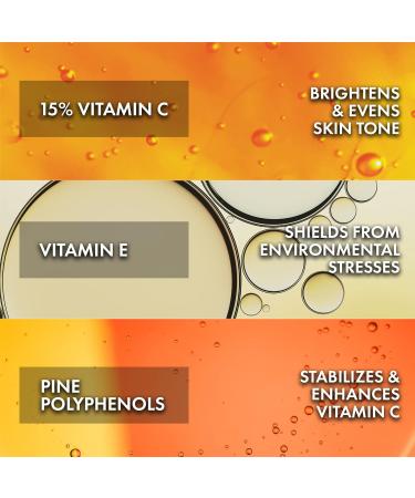 Vichy LiftActiv Vitamin C & Retinol Serum | Brightening, Anti-Aging, Firming | 15% Pure Vitamin C | 1.0 Fl Oz Retinol | Moisturizing | Antioxidant Facial Serum - Buy Online on GoSupps.com