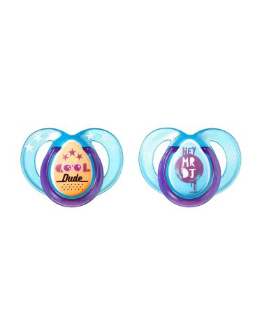 Tommee Tippee Closer to Nature EverydayÂ BabyÂ Pacifier forÂ Boy 6-18Â Months BPA-FreeÂ (DesignsÂ May Vary) Blue 2 Count - Buy Online on GoSupps.com