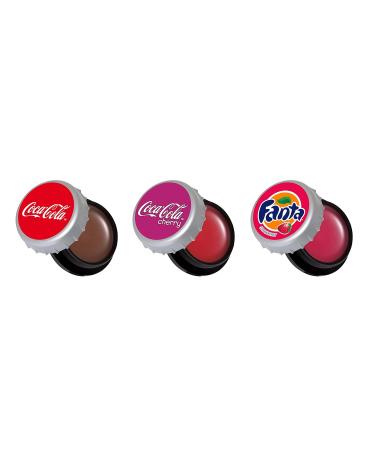 Lip Smacker Coca Cola Bottle Cap Trio Pack - 3 Flavored Lip Balms - Buy Online on GoSupps.com