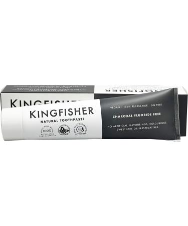 Kingfisher Charcoal Whitening Toothpaste 3 x 100ml - Buy Online on GoSupps.com