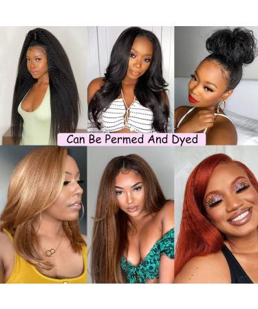 Recomtic Kinky Straight U Part Human Hair Wig 18 Inch - Glueless Brazilian Hair Clip in Half Wig for Black Women - Buy Online on GoSupps.com