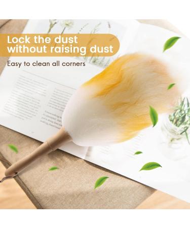 korvre Anti-Static Wool Brush Duster Blinds Kitchen Keyboard Dust Cleaning Tool Car Duster Interior/Exterior Cleaner Smart and Soft and Duster 30cm - Buy Online on GoSupps.com