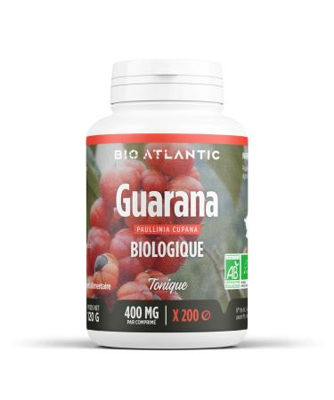 Organic Guarana - 400 mg - 200 tablets