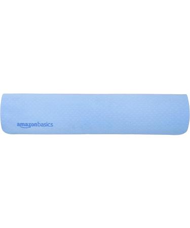Amazon Basics TPE Yoga Mat Blue 1/4 - Eco-Friendly Non-Slip Exercise Mat - Buy Online on GoSupps.com