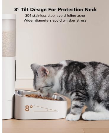 PETLIBRO Automatic Cat Feeder - WiFi Smart Food Dispenser with Stainless Steel Bowl - Up to 10 Meals Per Day - 10s Voice Recorder - 4L/6L - Buy Online on GoSupps.com