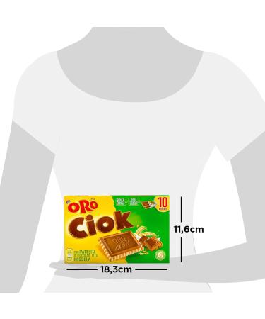  ORO SAIWA Or Ciok Biscuit with Hazelnut Chocolate Bar Simple and Gourmet Snack Natural Source of Fiber No Dyes or Preservatives 14 x 250 g (14 Packs of 250 g) - Buy Online on GoSupps.com
