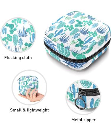 GIAPB Period Bag Sanitary Napkin Storage Pouch - Blue Succulent Plants Color - Buy Online on GoSupps.com