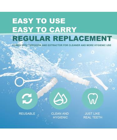 Buy 2 Pairs Snap-On Dentures for Women & Men - Veneers for Missing Teeth | Comfort & Confidence in Every Smile - Buy Online on GoSupps.com