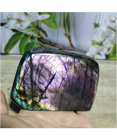Natural Crystal Rough 650g-700g Natural Purple Light Labradorite Stone Gemstone and Crystal Original Grinding Heal Home Decoration 1pc - Buy Online on GoSupps.com