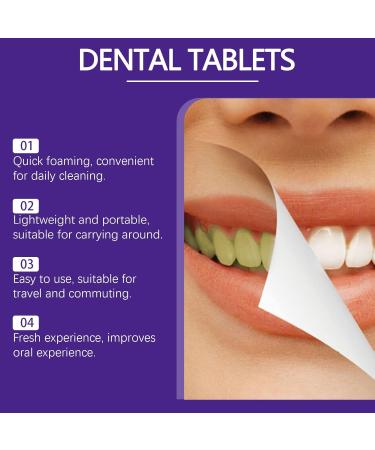Fresh Breath Toothpaste Tablets - Removes Tooth Stains Brightens Tooth Color Provides Long-lasting Freshness Compact And Portable Ideal For Travel.(3pcs) - Buy Online on GoSupps.com