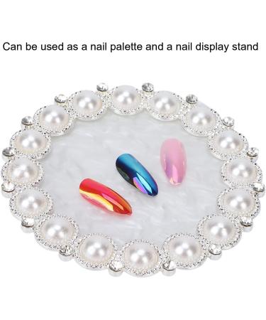  Tyenaza Nail Art Palette 3.3inch Resin Nail Art Painting Gel Palette Nail Gel Color Makeup Display Nail Art Display Cosmetic Mix(Splinter) - Buy Online on GoSupps.com