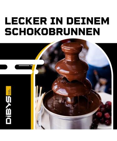 Diby's Belgian Chocolate Drops 900g - Ideal for Fountains & Fondue | Daring Bitter Couverture Chocolate Chips in Gift Box - Buy Online on GoSupps.com