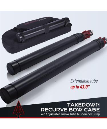 Southwest Archery Universal Takedown Recurve Bow Case with Arrow Tube and Pocket | Fully Padded Travel Case - New Improved Model - X2 - Buy Online on GoSupps.com