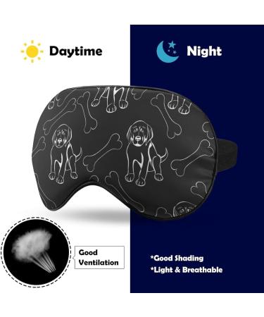 Dogs with Bones Sleep Mask - Adjustable Blindfold for Sleeping, Travel, and Napping - Men and Women - Buy Online on GoSupps.com