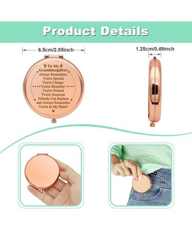Granddaughter Compact Makeup Mirror Set - Birthday, Christmas, Graduation Gift from Grandma - Buy Online on GoSupps.com