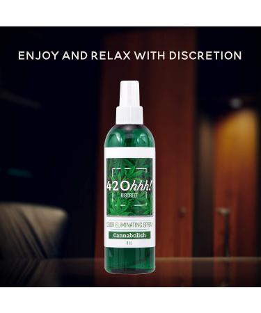 420hhh! Discreet Smoke Odor Destroying Mist and Smoke Smell Remover. 420 Cannabolish Smoke Odor Eliminator. (Cannabolish (Lemon) 8 Ounce) - Buy Online on GoSupps.com