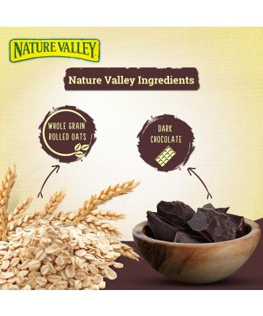 Nature Valley Crispy Granola Bars | Multigrain Energy Bars | No Artificial Flavors | Contains Whole Grain Oats & Dark Chocolate - Buy Online on GoSupps.com