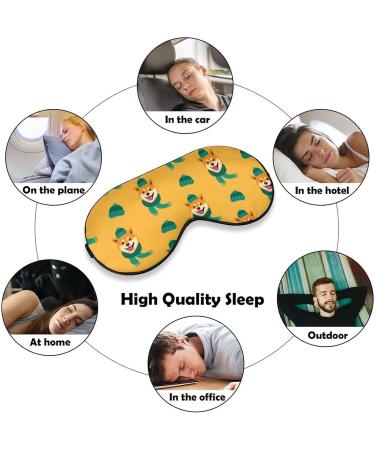Shiba Inu Dog Sleep Mask - Funny Eye Cover for Sleeping - Adjustable Strap - Blocks Light for Night Travel - Men and Women - Buy Online on GoSupps.com