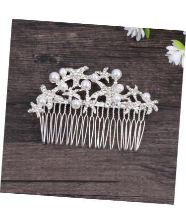 HAPINARY Bride Insert Comb Wedding Hair Comb Tiara Bridal Headdress Wedding Headpiece Pearl Hair Comb Accessories Bride Alloy - Buy Online on GoSupps.com