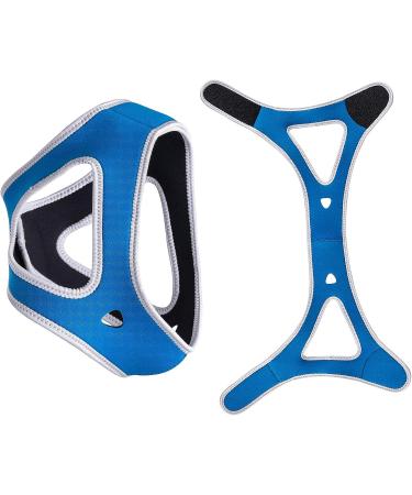 WAKI HOME Anti Snoring Chin Strap - Advanced Solution for Men and Women - Stop Snoring Sleep Aid (Blue) - Buy Online on GoSupps.com