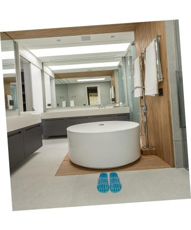 MAGICLULU 2 Pairs Slippers Quick Drying Shower Slippers Green Home Indoor Slippers Non Dorm Shoes Gym Foot Spa Soak Tub Shower Footware Massaging Travel Pvc Household Plastic Barrel 26.5x9.8cm 9.5x3pcs Bluex3pcs - Buy Online on GoSupps.com