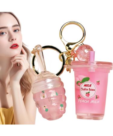  G n rique Lip Gloss Makeup - Long Lasting Lip Tint Moisturizing Formula Milk Tea Shaped Key Fob Smooth Primer Base Beauty Cosmetics for Daily Use  - Buy Online on GoSupps.com