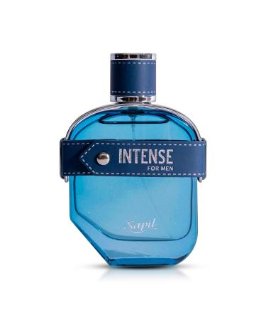 Sapil Intense Perfume for Men - Long-Lasting Fresh Spicy Dubai Cologne - 3.4 Oz (100 ml) EDT Spray - Ideal Arabic Cologne for Daily Wear and Gifting