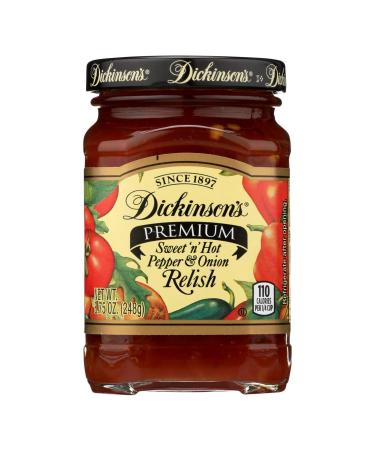 Dickinson's Relish, Pepper Onion, 8.75-Ounce (Pack of 6)