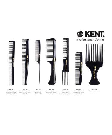 Kent SPC86 Salon-Style Hair Pick and Barber Comb for Curly Hair - Afro Parting Comb for Thick Hair - Kent Quality Barber Supplies - Buy Online on GoSupps.com