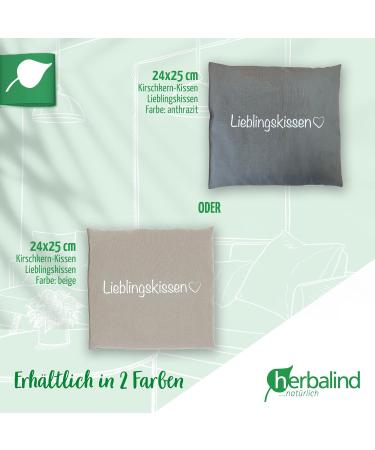 Herbalind Cherry Stone Pillows - Handmade Harmatic Pillows from Germany - Perfect Gifts for Partners & Couples (Beige) - Buy Online on GoSupps.com