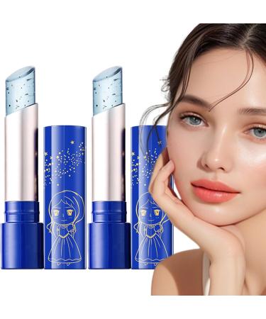  Generisch Temperature-changing lipstick Jelly Blue Moisture Balm moisturizing smooth lip color soft and color-changing makeup pencil long-lasting glossy beauty product - Buy Online on GoSupps.com
