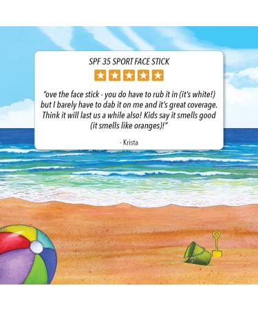 Badger SPF 35 Clear Zinc Kids Sunscreen Stick - Tangerine & Vanilla, .65 oz - Buy Online on GoSupps.com