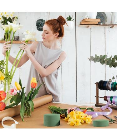Whonline 9-Piece Round Floral Foam Blocks - 4.72'' Wet and Dry Green Foam for Flower Arrangement and Party Decor - Buy Online on GoSupps.com
