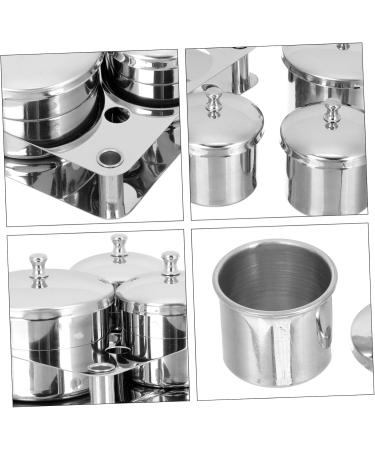 Fomiyes Nail Storage Glass Container Set - Stainless Steel Dappen Cleaning Cup & Acrylic Nail Kit for Perfect Skin Care - Buy Online on GoSupps.com