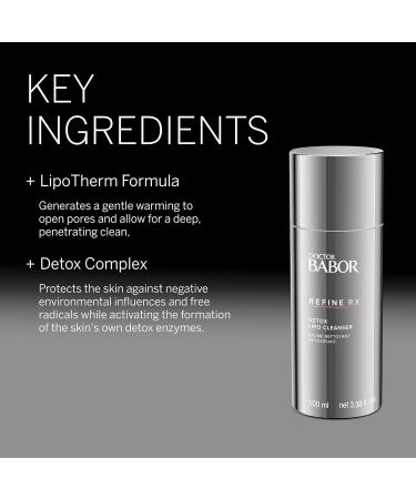 BABOR DOCTOR Refine RX Detox Lipo Cleanser - Warming Cleanser with Aloe Vera for Radiant Skin | International Shipping Available - Buy Online on GoSupps.com