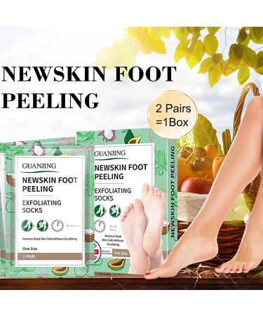 Joyeee Foot Peel Mask for Hard Skin 4 Pairs Exfoliating Foot Peeling Mask Foot Peel Socks for Removes Calluses and Hard Skin Foot Care For Men and Women B#4 Pairs - Buy Online on GoSupps.com