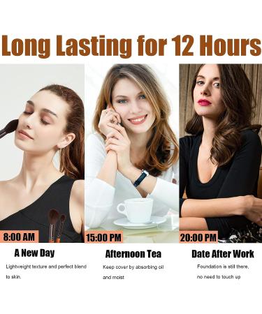 Rosarden Foundation: Full Coverage Moisturizing Matte Cream Foundation - Long Lasting & Waterproof Formula for All Skin Types - Buy Online on GoSupps.com