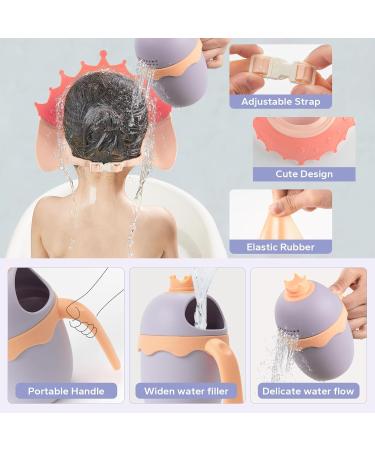 FUNUPUP Baby Shower Cap - Adjustable Toddler Hair Washing Shield & Rinse Cup - Crown Pink Design - Bathing Visor for Kids - Buy Online on GoSupps.com