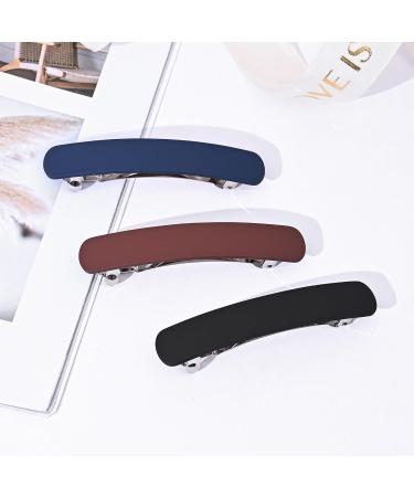 Shop 3-Piece Vintage French Hair Clips for Women | Automatic Medium Hair Clips for Thin Fine Hair - Multi Colors - Buy Online on GoSupps.com